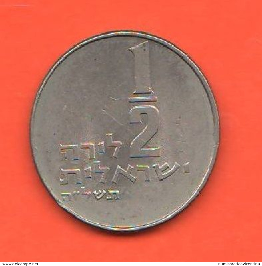 Israel 1/2 Half Lira 1974 Israele Nickel Coin - Israel