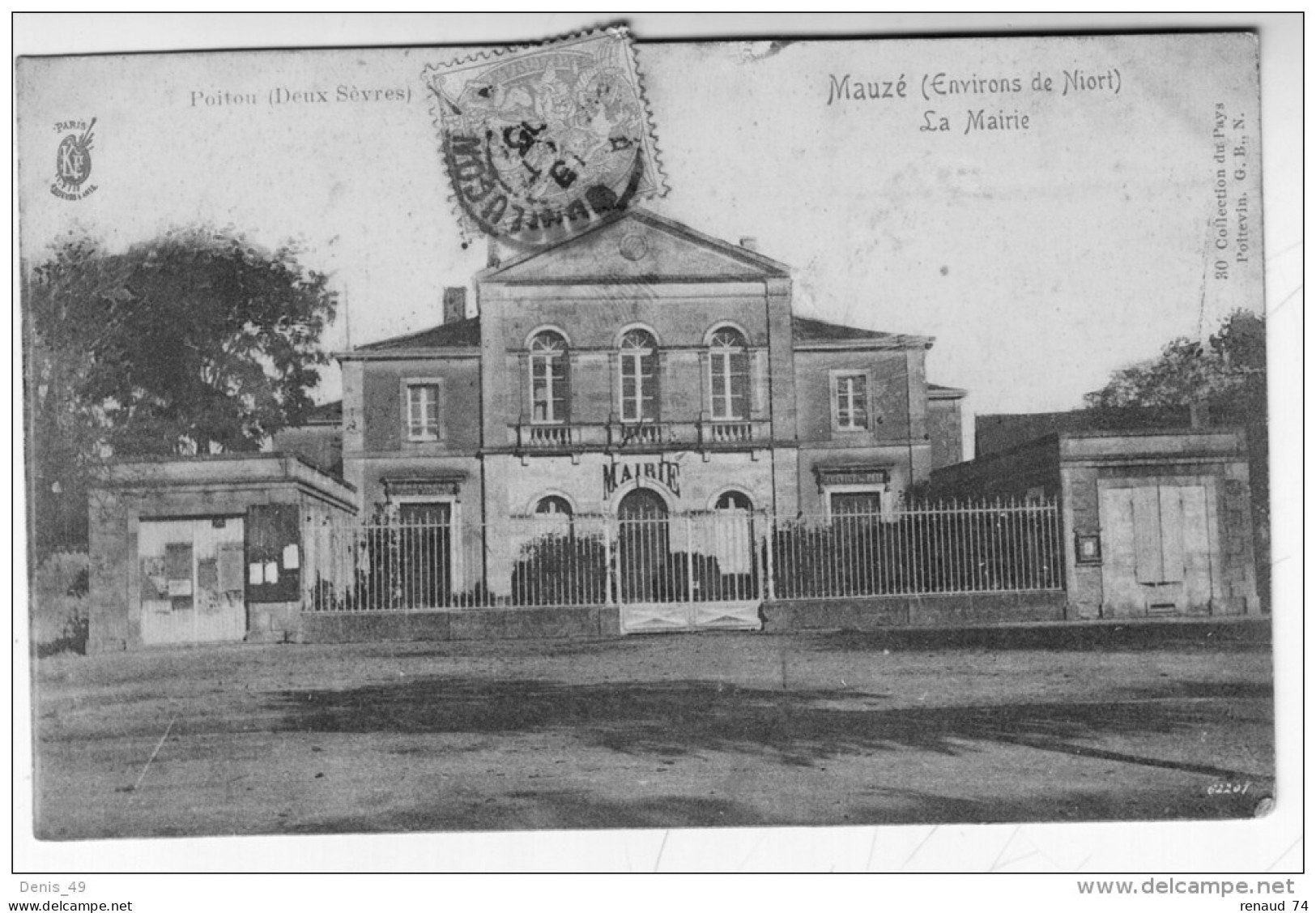 CPA  MAUZE Mairie Deux Sevres - Mauze Sur Le Mignon