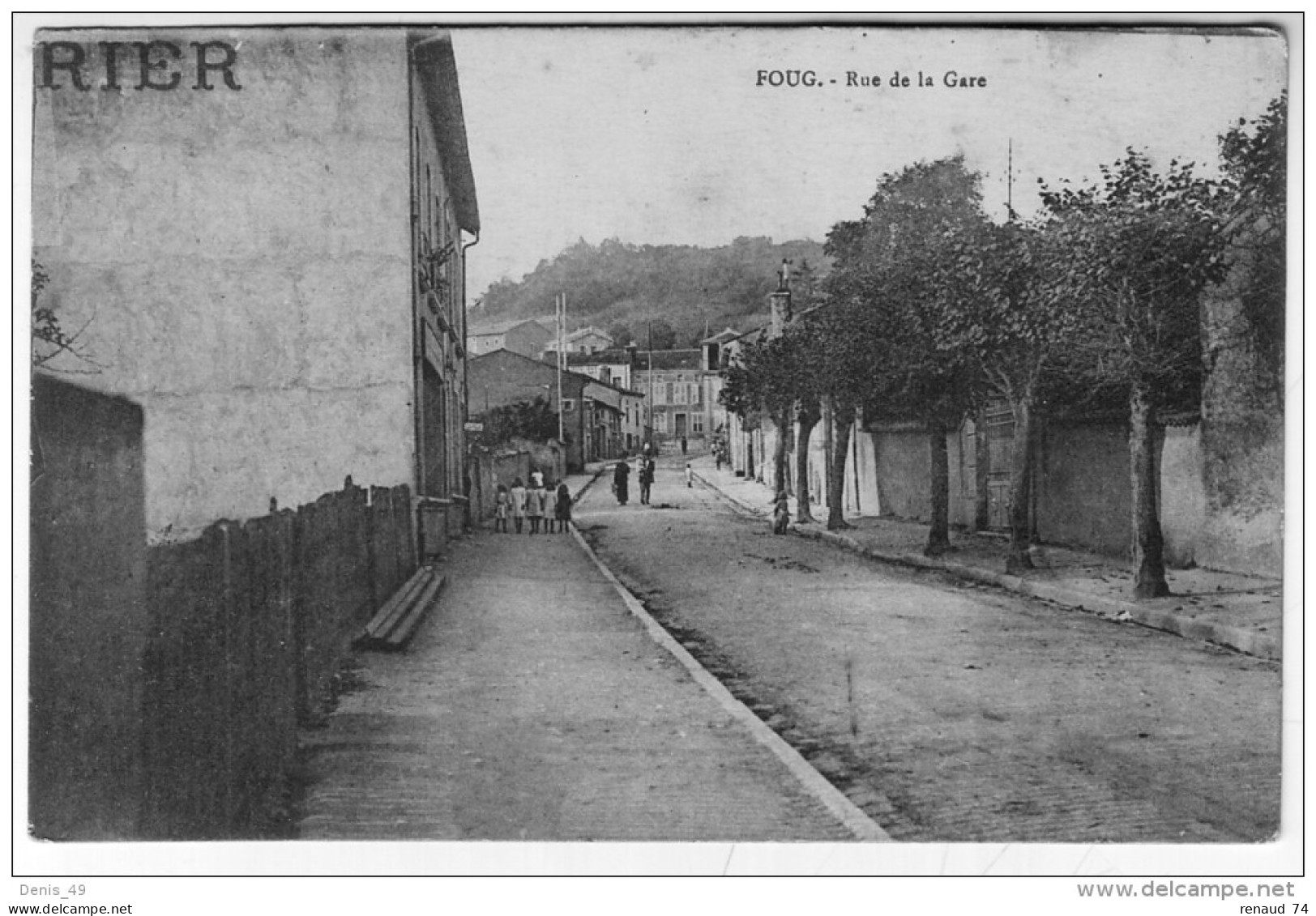 CPA   FOUG Rue De La Gare - Foug