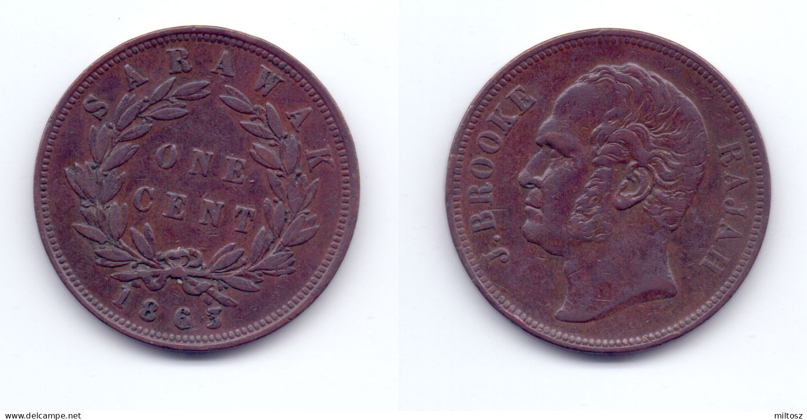 Sarawak 1 Cent 1863 - Malaysia