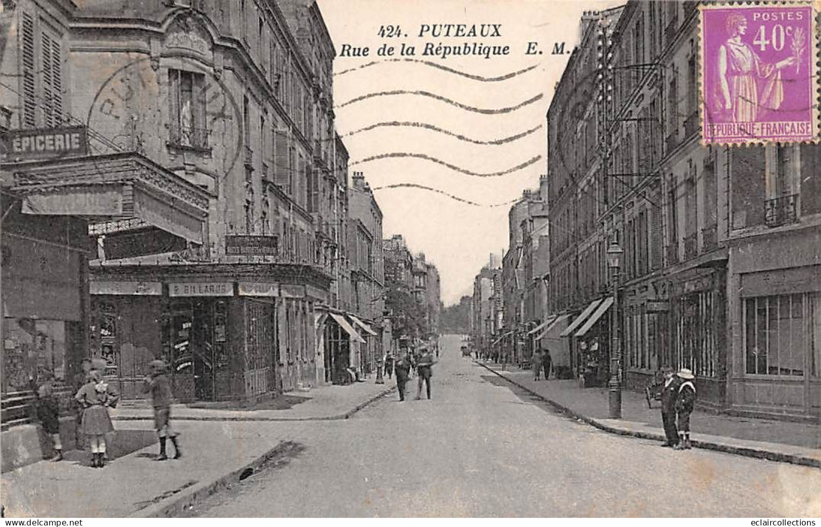 Puteaux       92          Rue De La République         N° 424      (voir Scan) - Puteaux