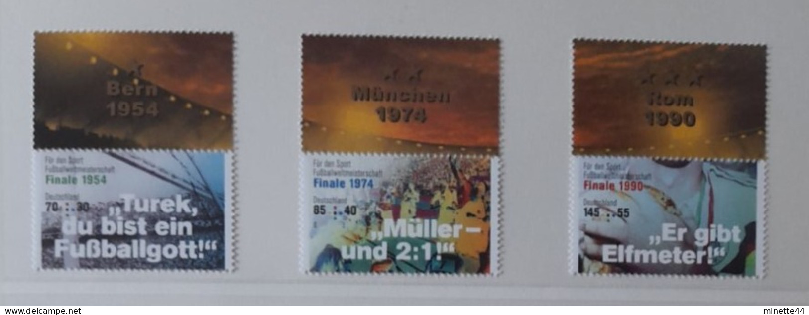 ALLEMAGNE DEUTSCHLAND MNH**  WORLD CUP 2014 + 1954 + 1974 + 1990  FOOTBALL FUSSBALL SOCCER CALCIO FUTBOL FOOT VOETBAL - 2014 – Brasile