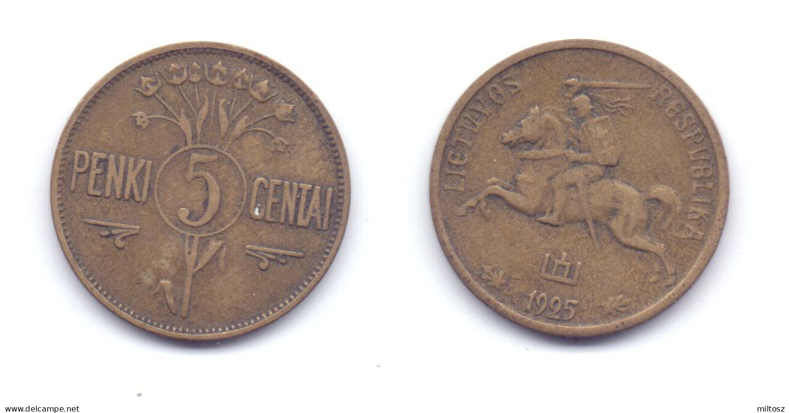 Lithuania 5 Centai 1925 - Litouwen