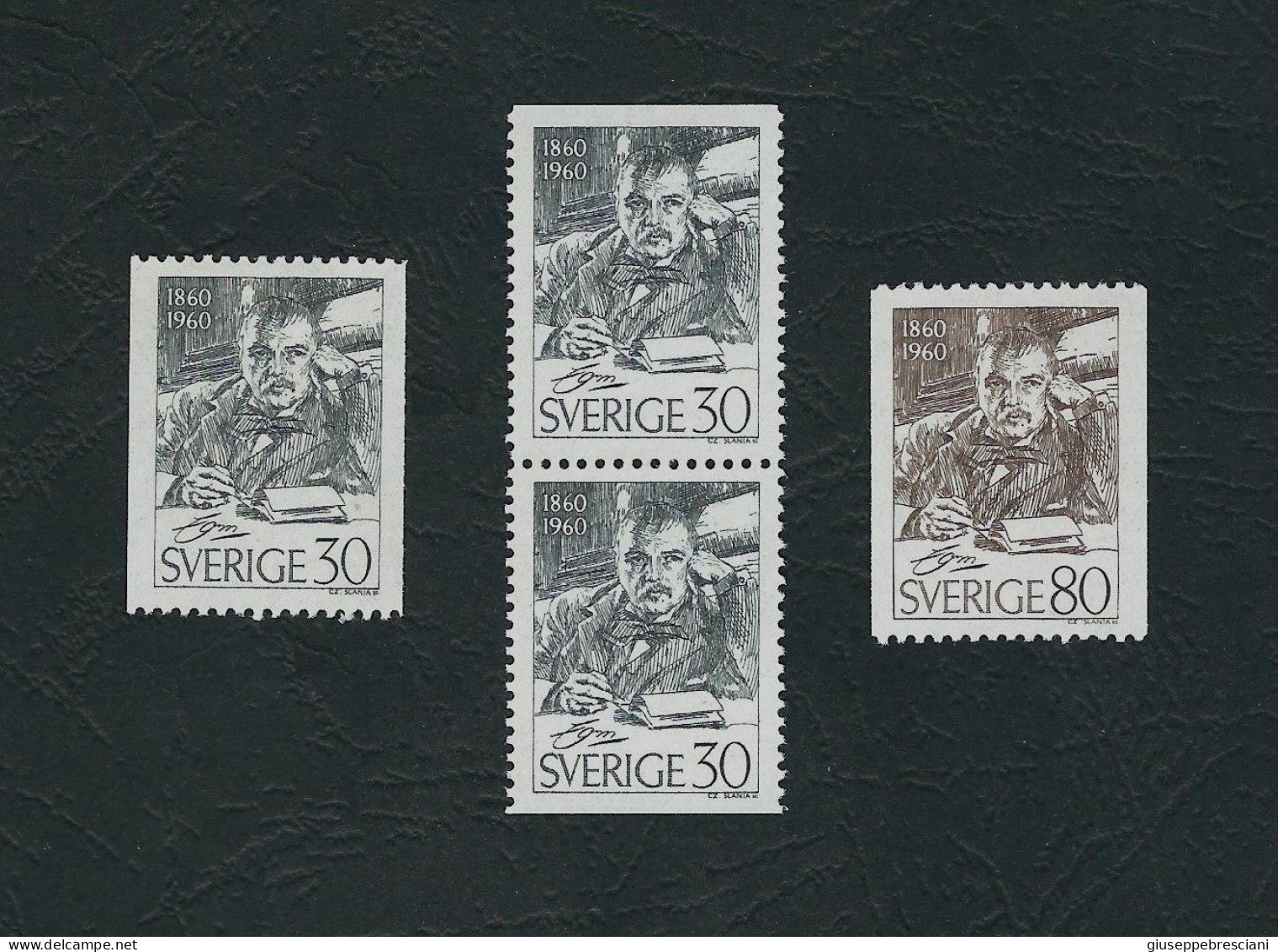 SVEZIA 1960 - Centenario Della Nascita Del Pittore Anders Zom - MNH - UN/Yv 446/7 - Mi 455/56C - Nuevos