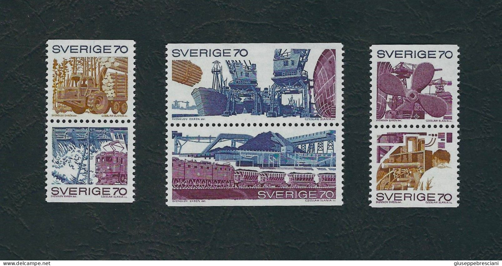 SVEZIA 1970 - Attività Commerciali E Industriali - MNH - UN/Yv 665/70 - Mi 683/88 - Nuevos