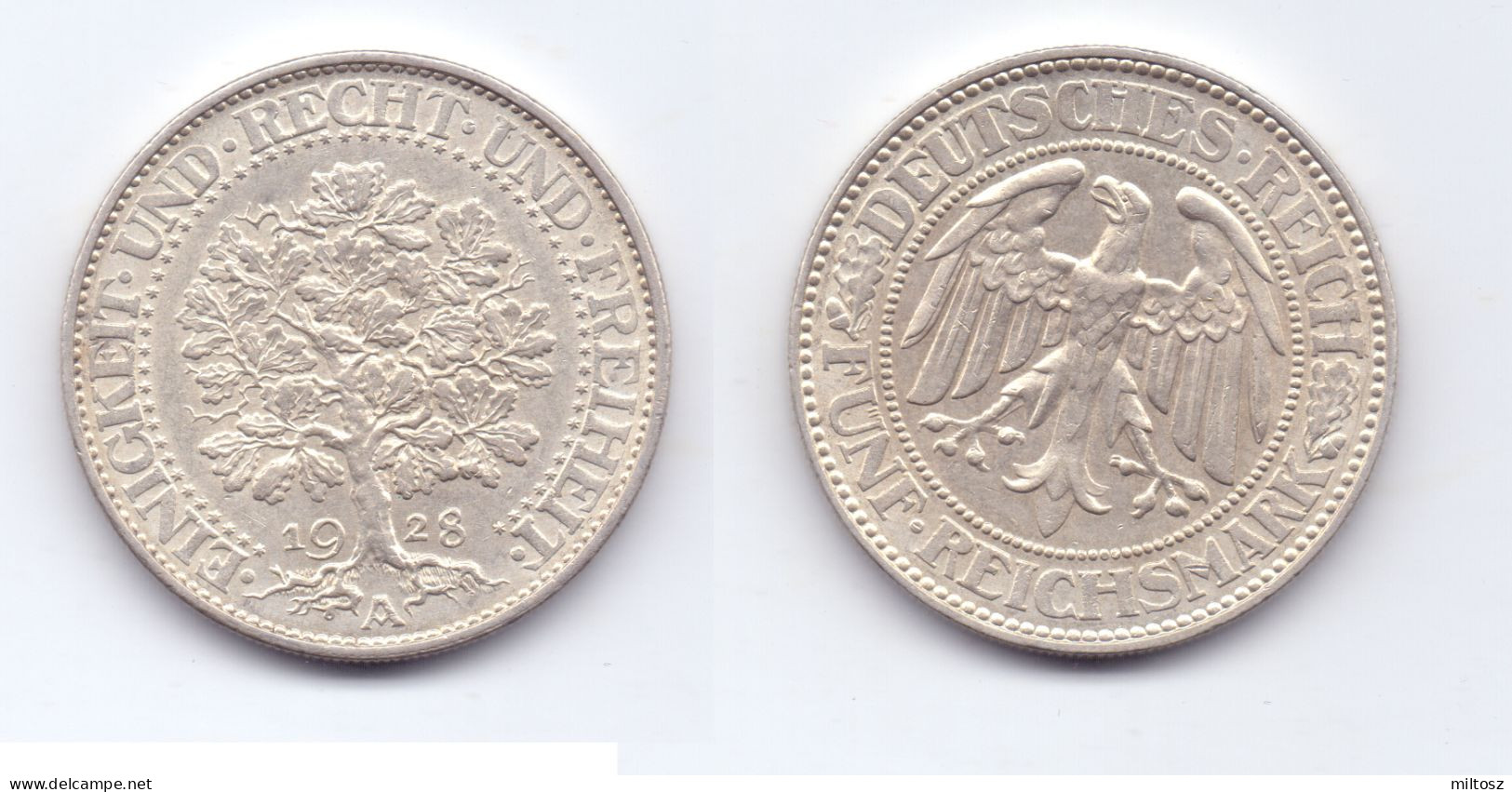 Germany 5 Reichsmark 1928 A - 5 Reichsmark