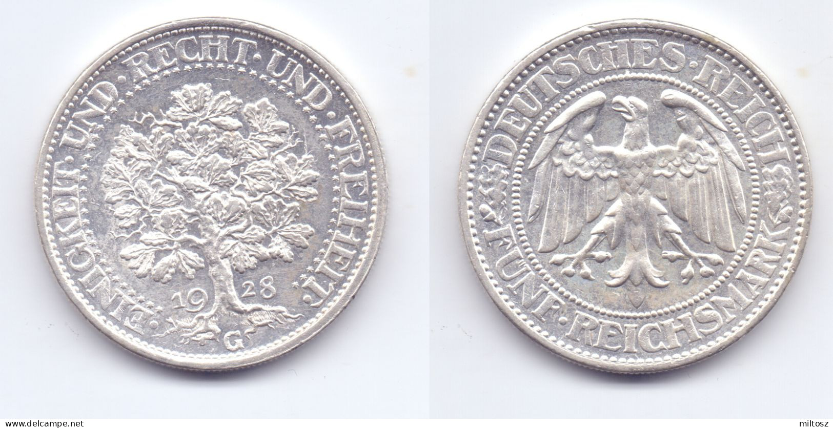 Germany 5 Reichsmark 1928 G - 5 Reichsmark