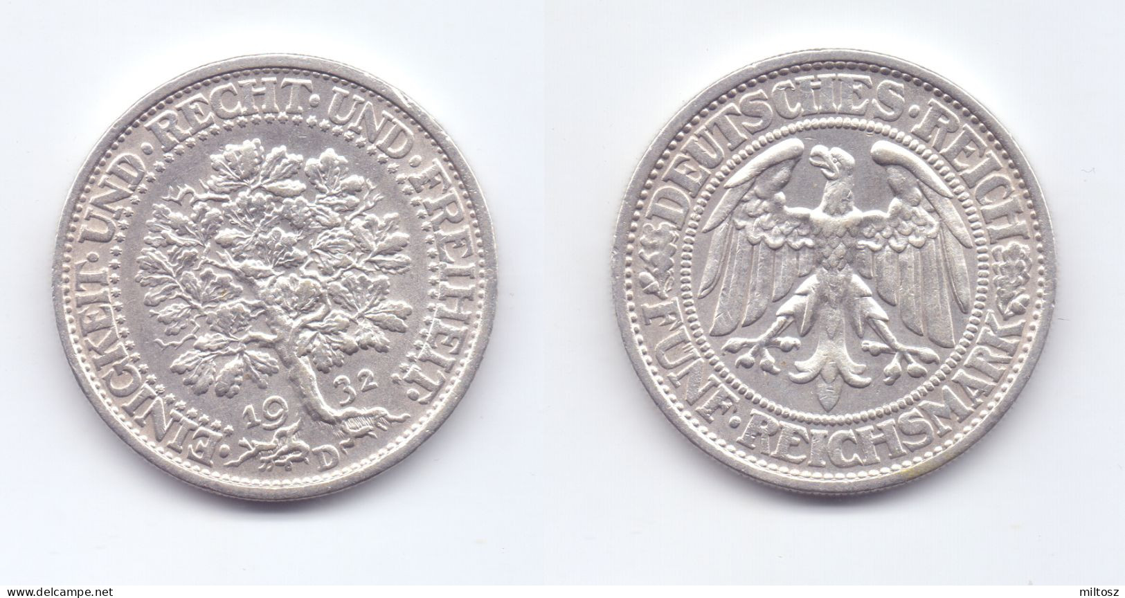 Germany 5 Reichsmark 1932 D - 5 Reichsmark