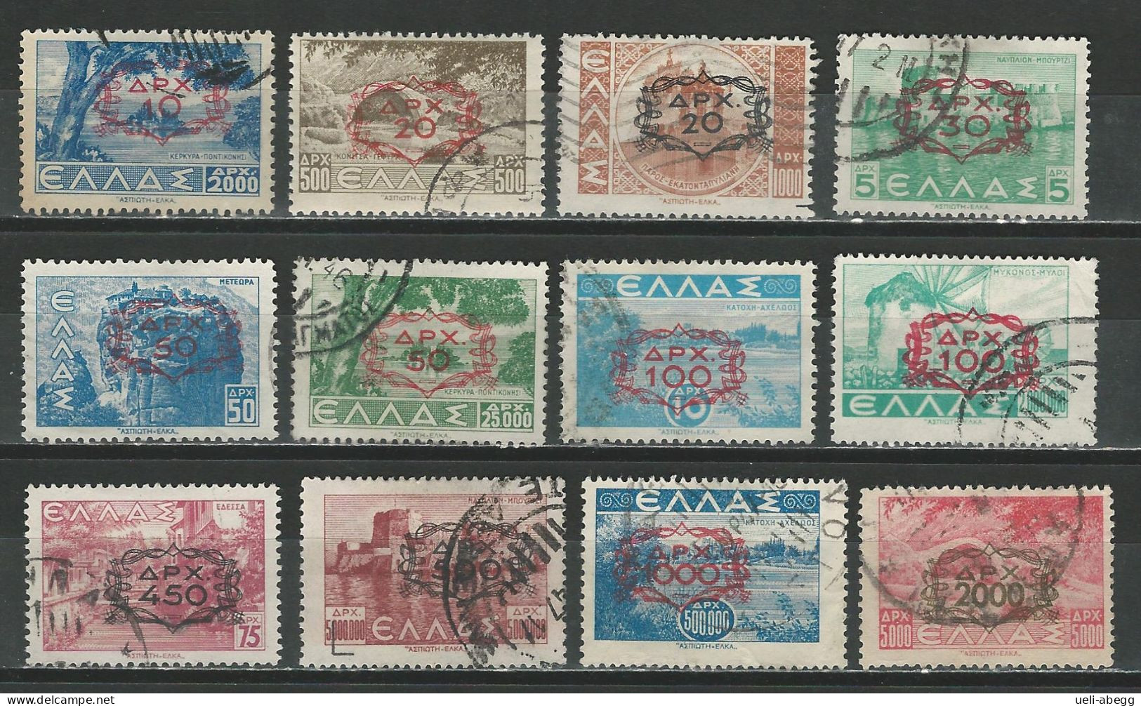 Griechenland Mi 517-28  O - Used Stamps