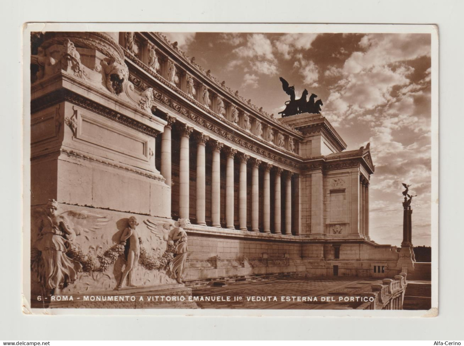 ROMA:  MONUM. A  VITTORIO  EM.  II°  -  VEDUTA  ESTERNA  DEL  PORTICO  -  PER  LA  SVIZZERA  -  F.LLO  TOLTO  -  FG - Altare Della Patria