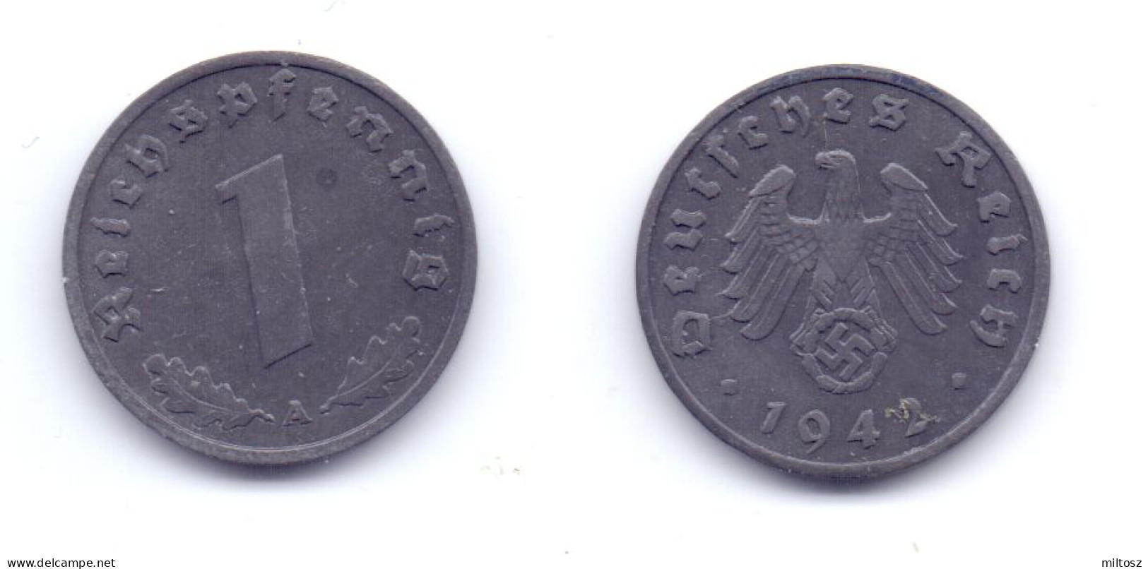 Germany 1 Reichspfennig 1942 A WWII Issue - 1 Reichspfennig