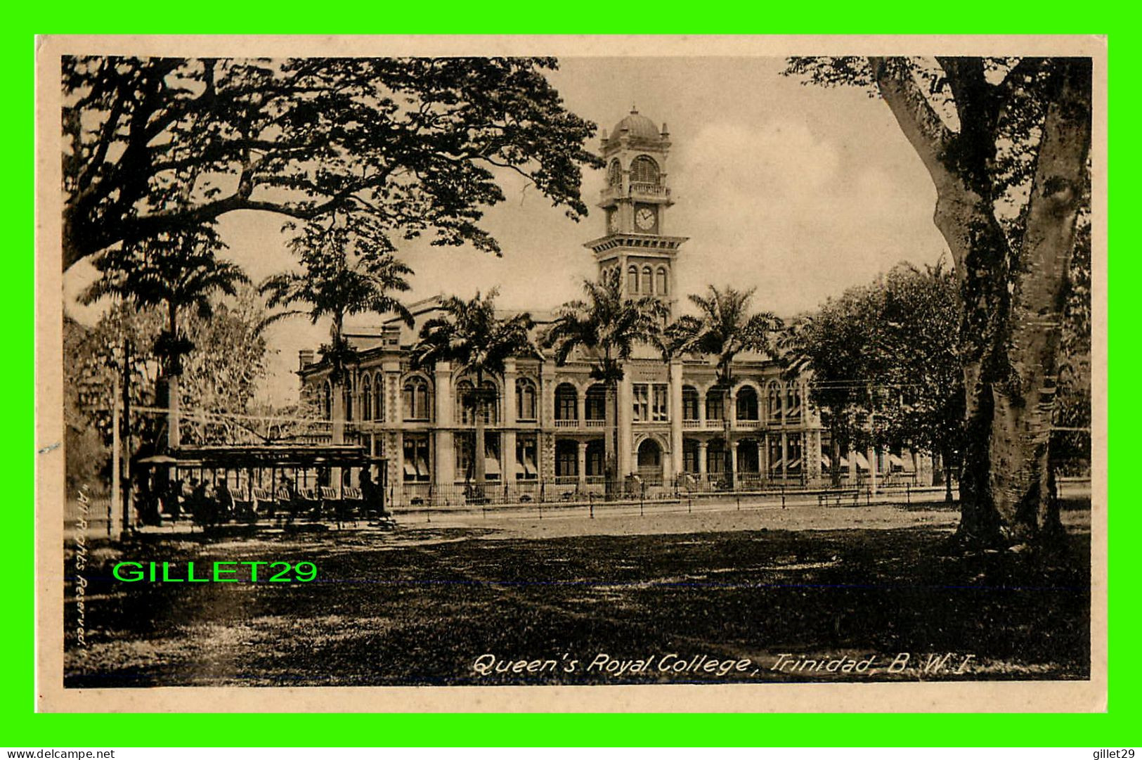 TRINIDAD,B.W.I. - QUEEN'S ROYAL COLLEGE - MUIR MARSHALL & CO - - Trinidad