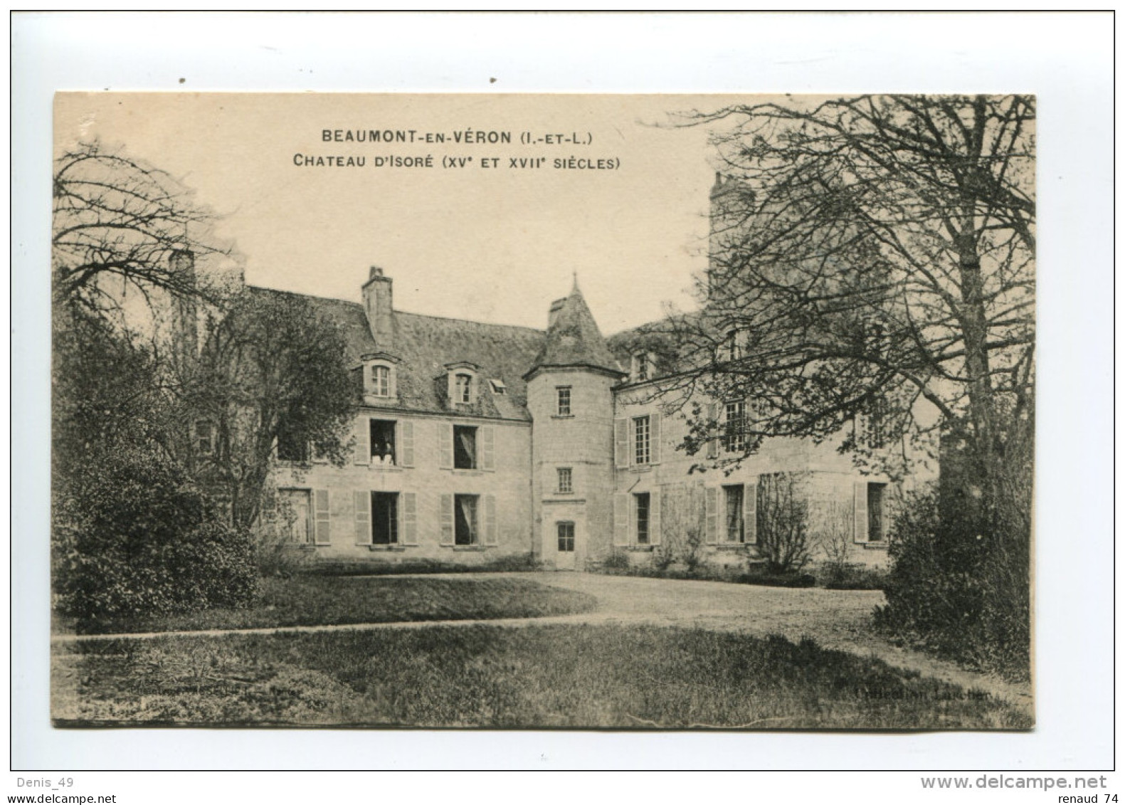 CPA BEAUMONT En Véron Château - Beaumont-la-Ronce