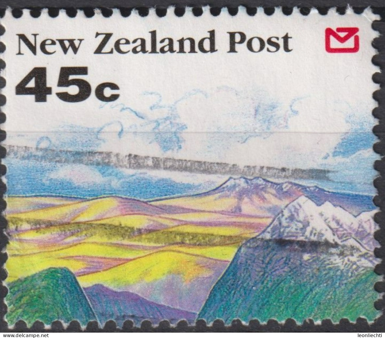 1992 Neuseeland ° Mi:NZ 1246A, Sn:NZ 1118, Yt:NZ 1190, Hills & Mountain, Scenery 1992 - Landscapes - Gebruikt