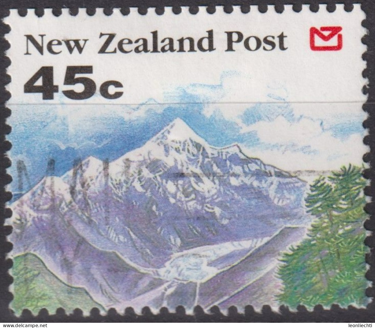 1992 Neuseeland ° Mi:NZ 1247A, Sn:NZ 1119, Yt:NZ 1191, Glacier Ice, Scenery 1992 - Landscapes - Usados