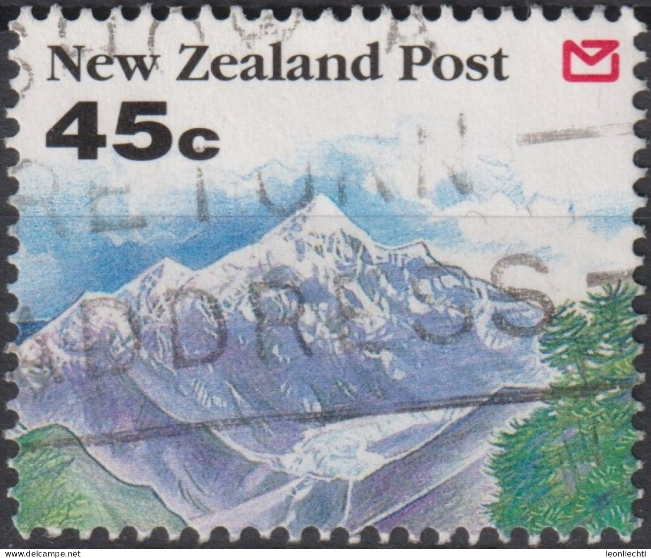 1992 Neuseeland ° Mi:NZ 1247A, Sn:NZ 1119, Yt:NZ 1191, Glacier Ice, Scenery 1992 - Landscapes - Gebruikt