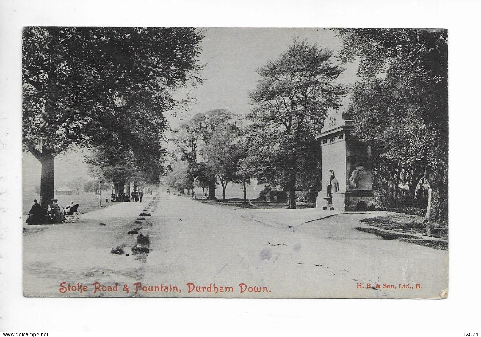 STOKE ROAD & FOUNTAIN. DURDHAM DOWN. - Bristol