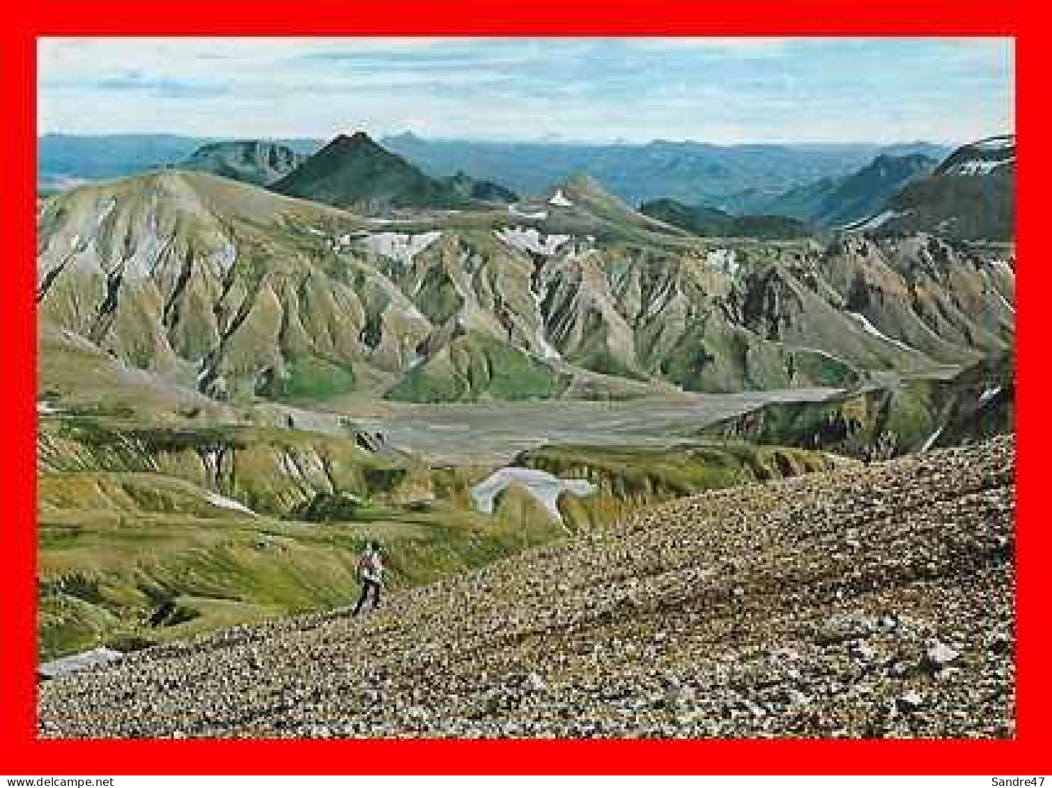 2 CPSM/gf ISLANDE. Landmannalaugar, In The Vicinity / Volcan Hekla 1491 M *2495 - Islande