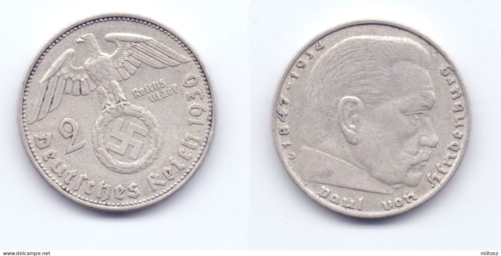 Germany 2 Reichsmark 1936 D - 2 Reichsmark