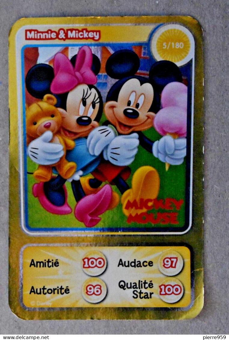 Carte Auchan/Disney 2010 - Minnie & Mickey - OR 5/180 - Disney