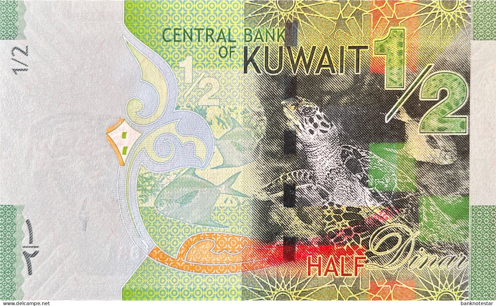 Kuwait 1/2 Dinar, P-30a (2014) - UNC - Serie 04 - Koweït