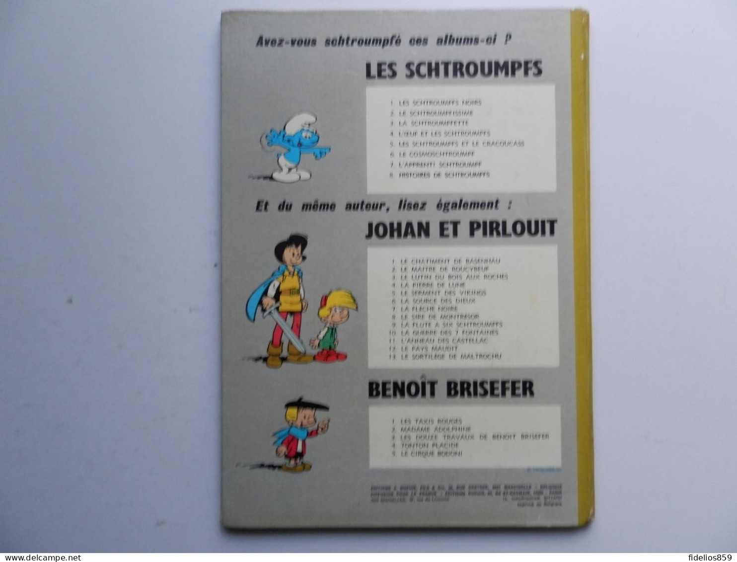SCHTROUMPF PAR PEYO : TOME 6 EN EDITION DOS ROND DE 1972 - Schtroumpfs, Les