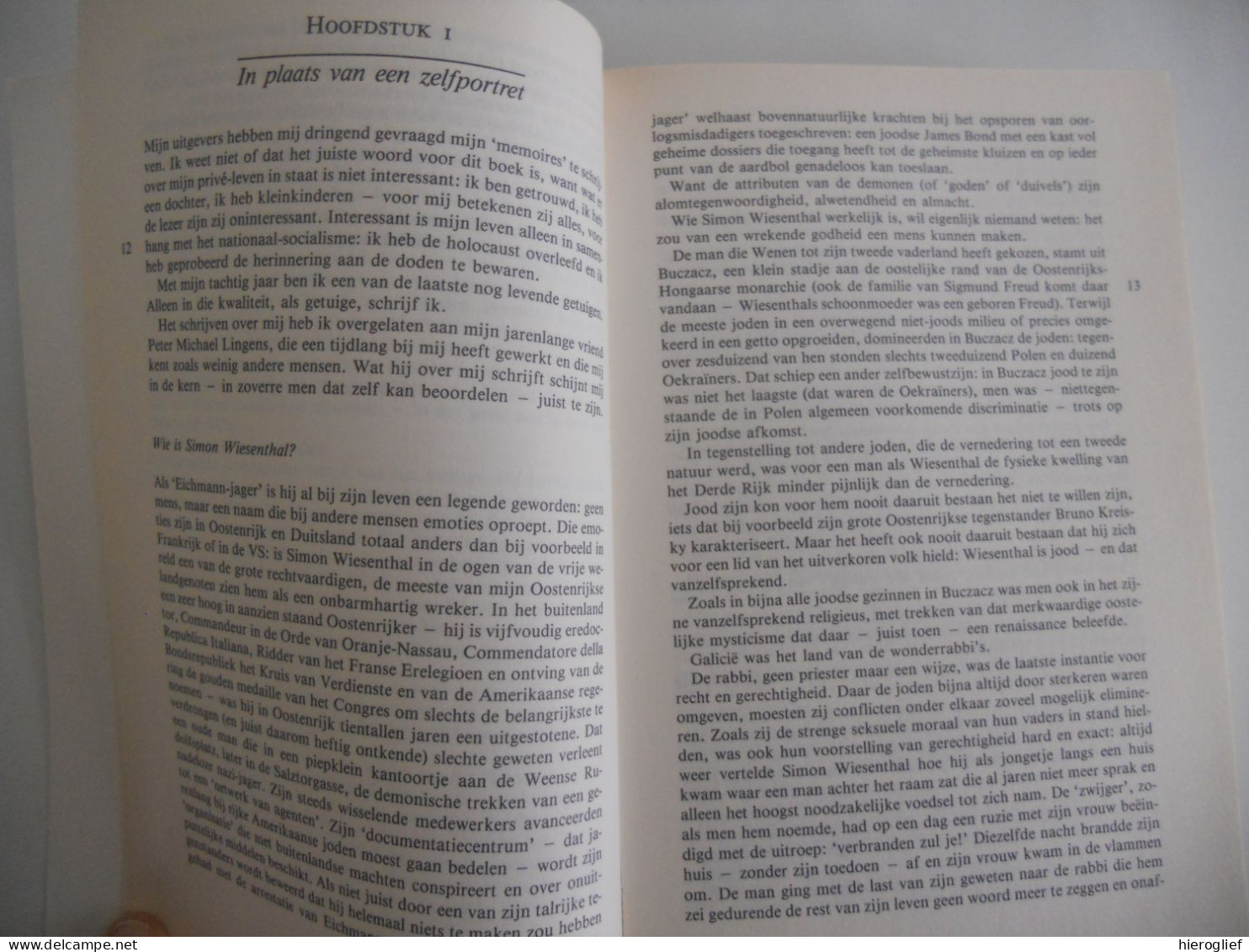 Geen Wraak Maar Gerechtigheid - Herinneringen Van Simon Wiesenthal Nazi-Duitsland Racisme Concentratiekampen Hitler - Weltkrieg 1939-45