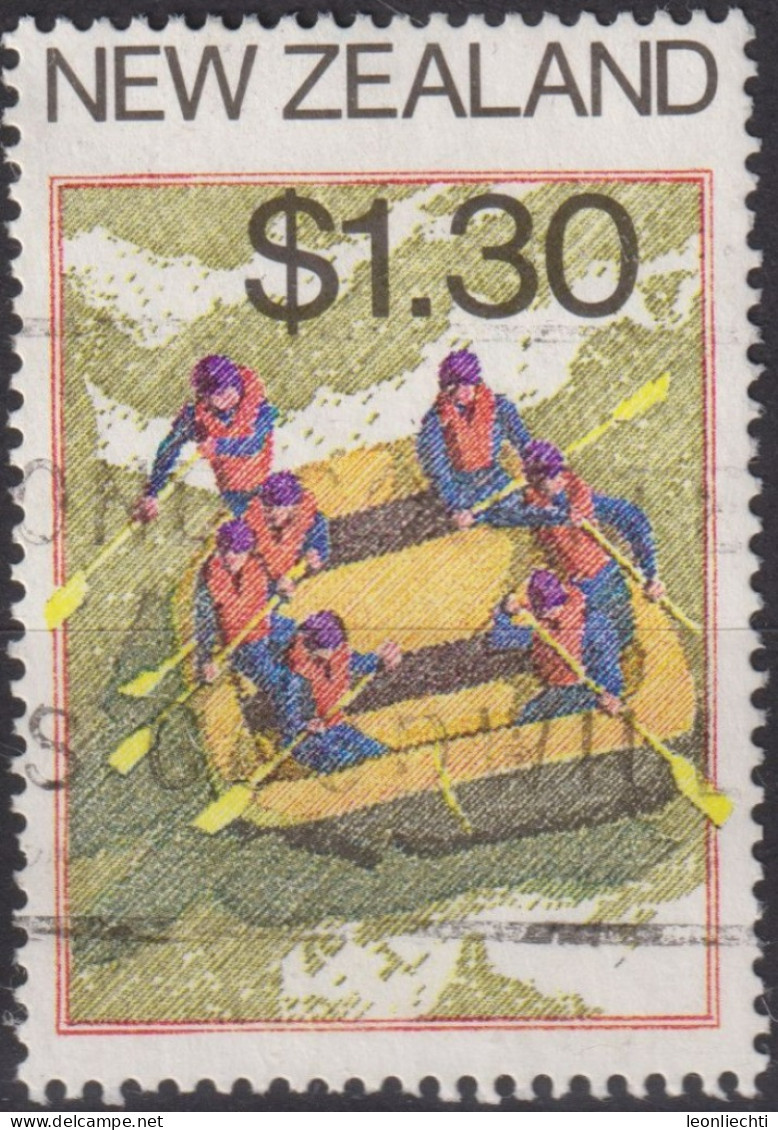 1987 Neuseeland ° Mi:NZ 983, Sn:NZ 866, Yt:NZ 947, Rafting - Oblitérés