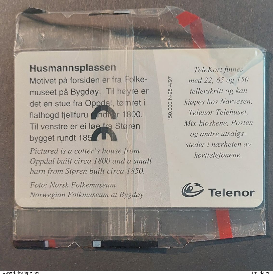 N 95 Husmannsplass , Mint In Blister - Noorwegen