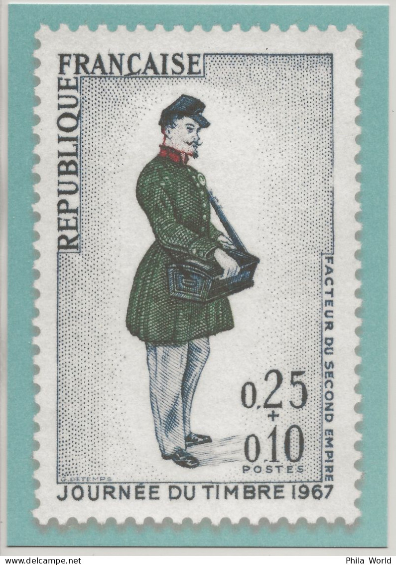 FRANCE 2021 Journée Timbre 1967 Facteur Second Empire Entier Postal PàP TSC La Poste Musée Plaque 1975 Postal Stationery - Prêts-à-poster:Stamped On Demand & Semi-official Overprinting (1995-...)