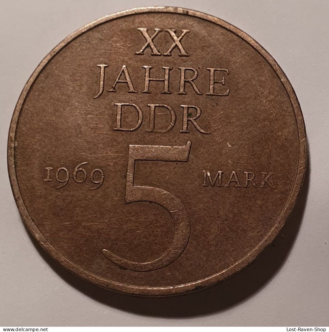 5 Mark - XX Jahre DDR - 1969 - 5 Marcos