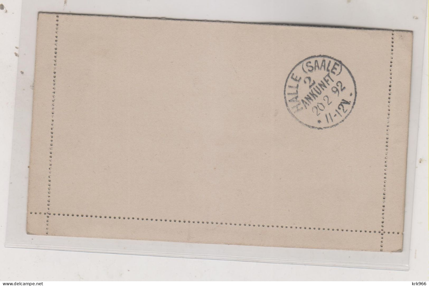 RUSSIA 1892  Postal Stationery To Germany - Cartas & Documentos