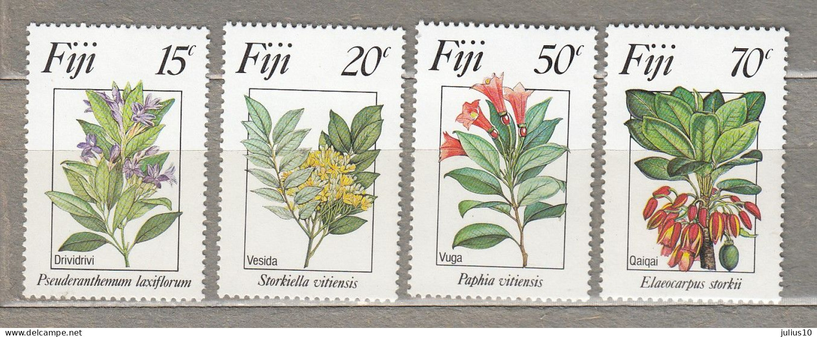 FIJI Plants Flowers 1984 MNH(**) Mi 504-507  #34294 - Fidji (1970-...)