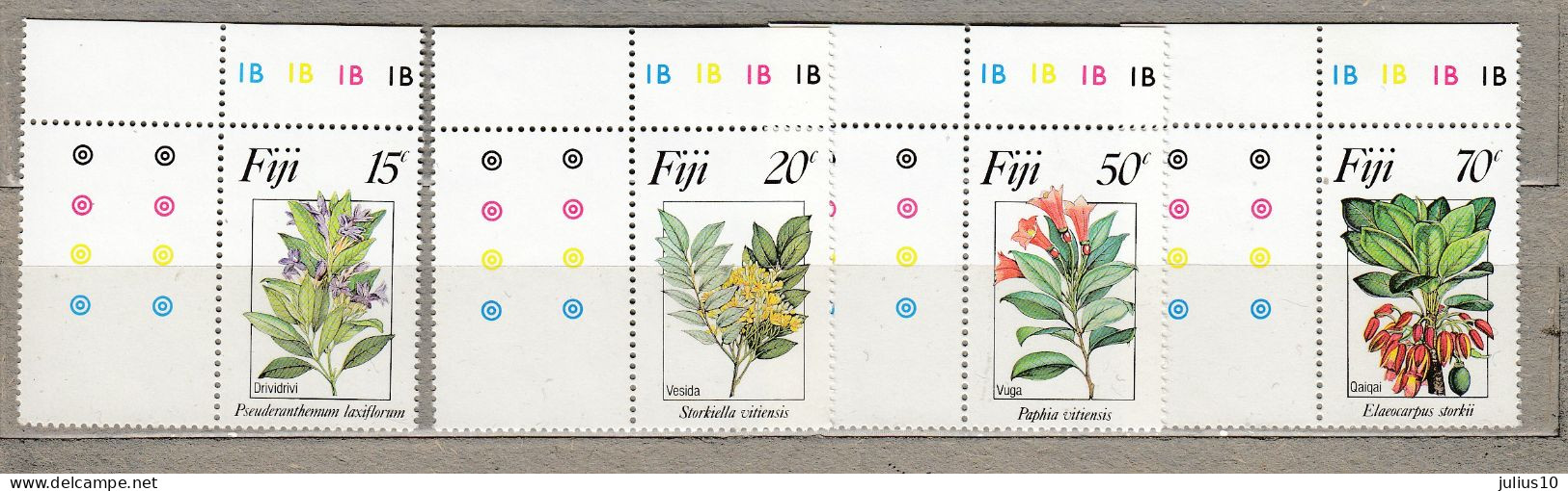 FIJI Plants Flowers 1984 MNH(**) Mi 504-507  #34292 - Fidji (1970-...)