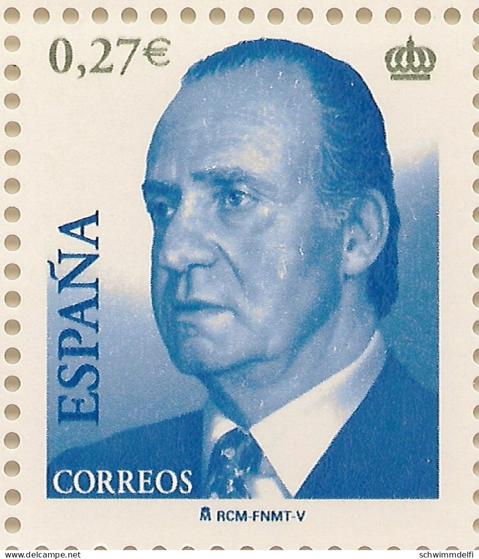 SPANIEN - ESPAÑA - 2004, SERIE BÁSICA V - VALENCIA (IV): REY JUAN CARLOS I. - MNH - Blocs & Feuillets