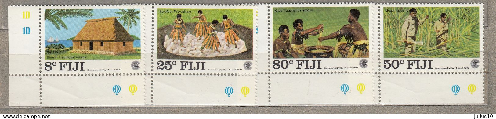 FIJI 1983 Commonwealth Day MNH(**) Mi 479-482  #34296 - Fidji (1970-...)