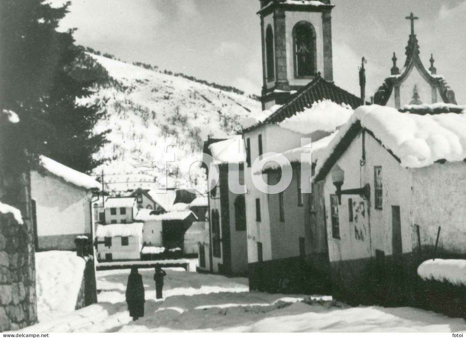 REAL PHOTO FOTO POSTCARD IGREJA MANTEIGAS SERRA DA ESTRELA GUARDA PORTUGAL CARTE POSTALE - Guarda