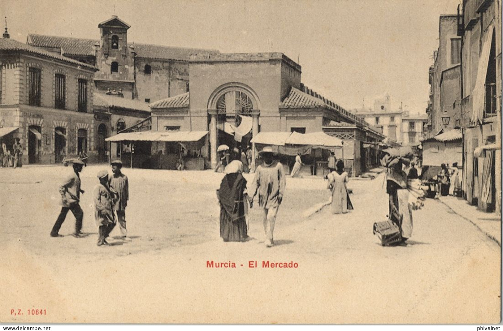 MURCIA - EL MERCADO , ED. P.Z. Nº 10641   ,  T.P. NO CIRCULADA - Murcia
