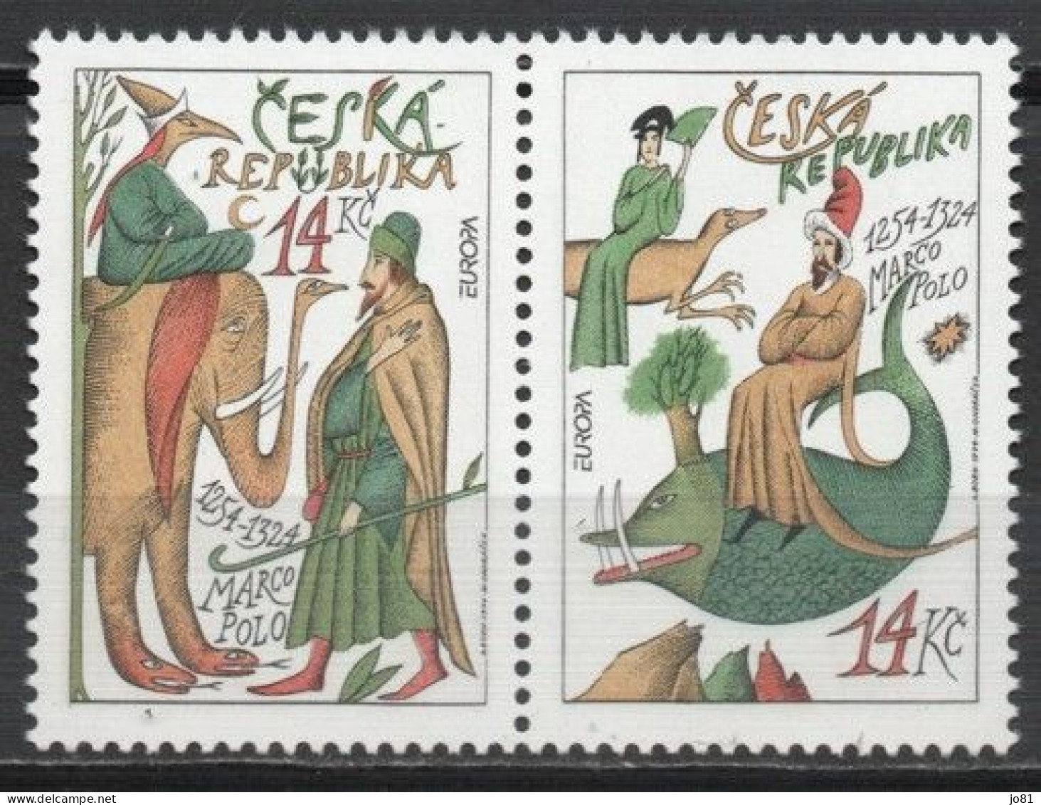 Tchéquie YT 35-36 Se-tenant Neuf Sans Charnière XX MNH Europa 1994 - Neufs