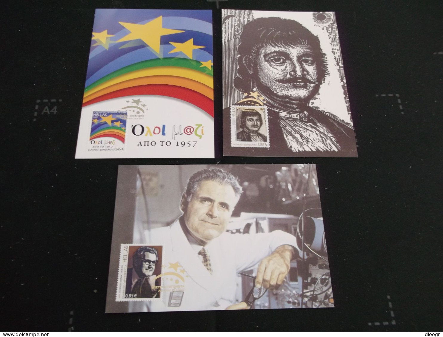 Greece 2007 Anniversaries And Events (part 1) Maximum Card Set VF - Tarjetas – Máximo