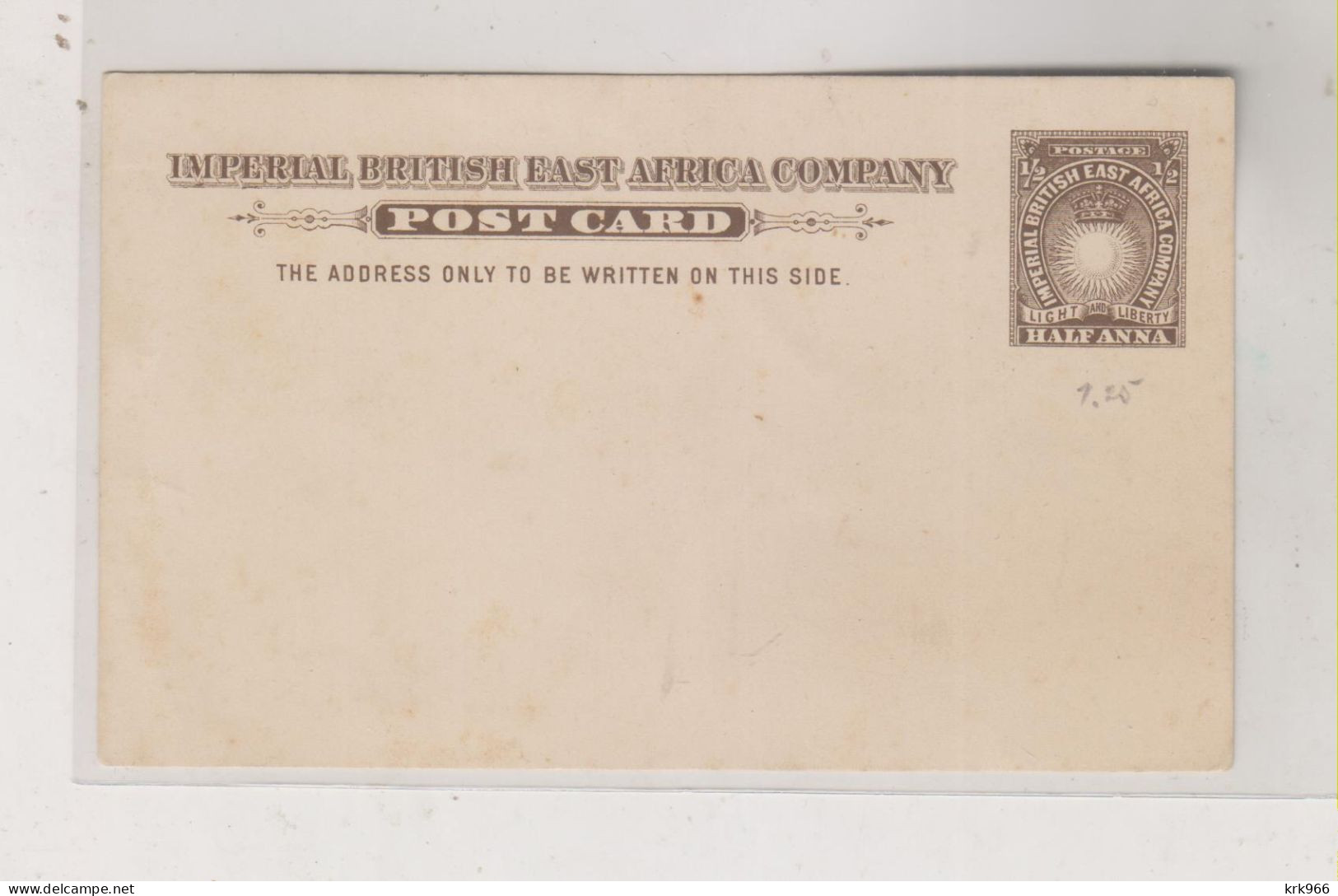 BRITISH EAST AFRICA  Nice Postal Stationery - Africa Orientale Britannica