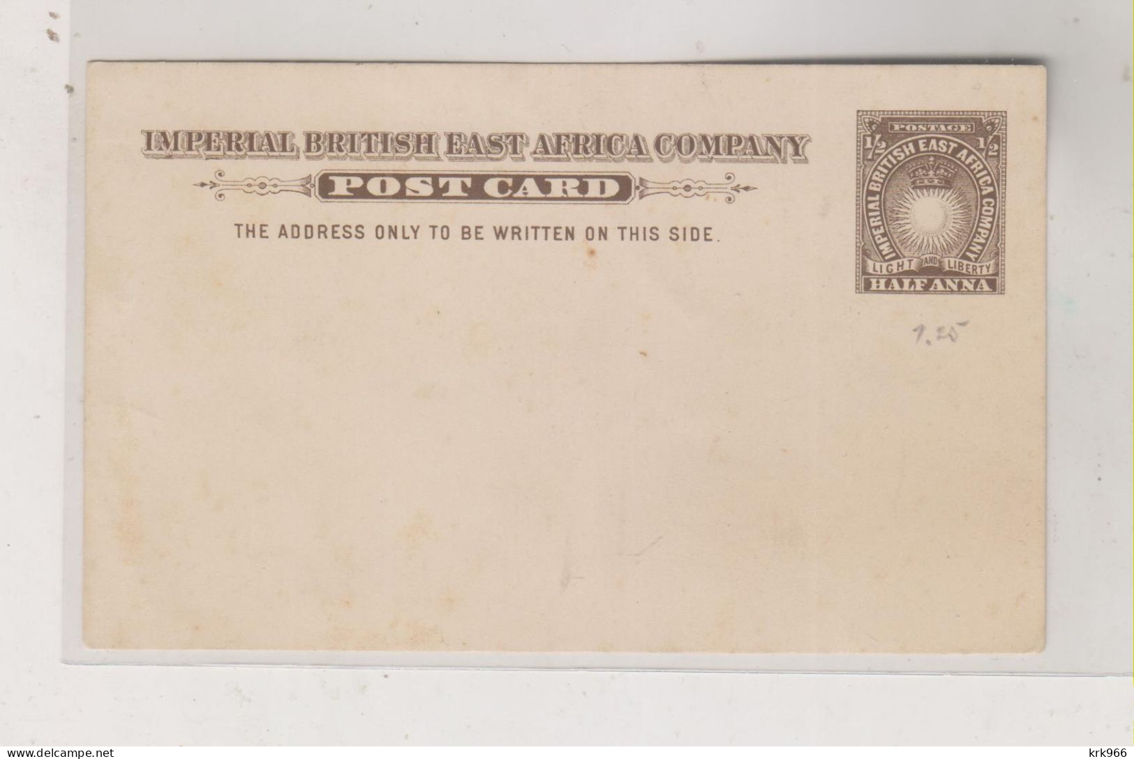 BRITISH EAST AFRICA  Nice Postal Stationery - África Oriental Británica