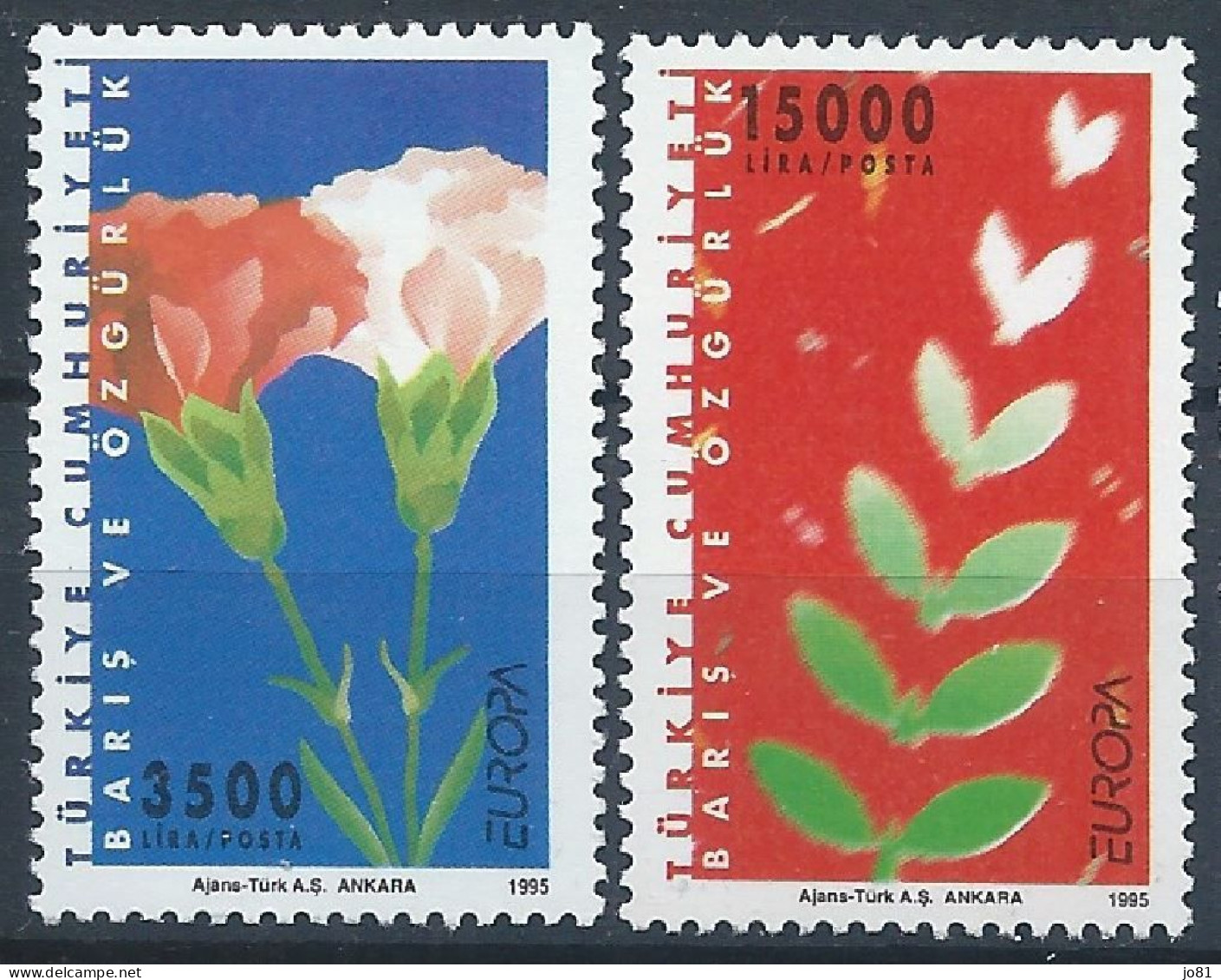 Turquie YT 2795-2796 Neuf Sans Charnière XX MNH Europa 1995 - Unused Stamps