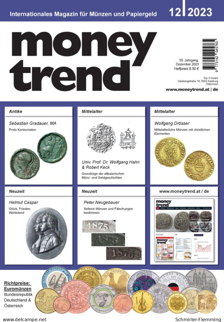 Money Trend 12/2023 Die Münzen Österreichs, BRD, Deutschland Als Bewertungskatalog, 176 Seiten - Livres & Logiciels