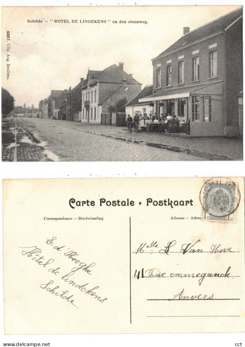 Schilde   Hotel De Lindekens En Den Steenweg   UItg Aug Beullens N° 4887 - Hoelen - Schilde