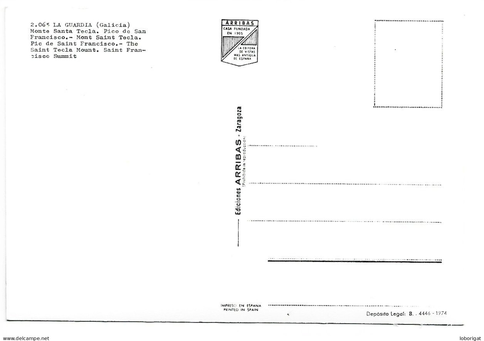 MONTE DE SANTA TECLA. PICO DE SAN FRANCISCO / THE SAINT TECLA MOUNT. SAINT FRANCISCO SUMMIT.-  LA GUARDIA - ( GALICIA ) - Other & Unclassified