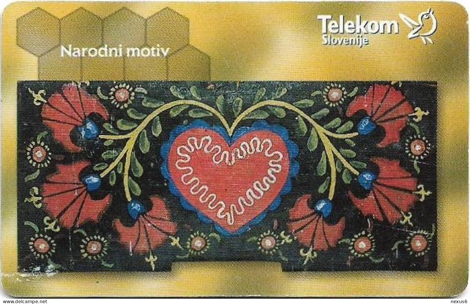 Slovenia - Telekom Slovenije - Carniolan Honey Bee - Varroa Destructor, Gem5 Red, 07.2001, 50Units, 9.962ex, Used - Slovénie