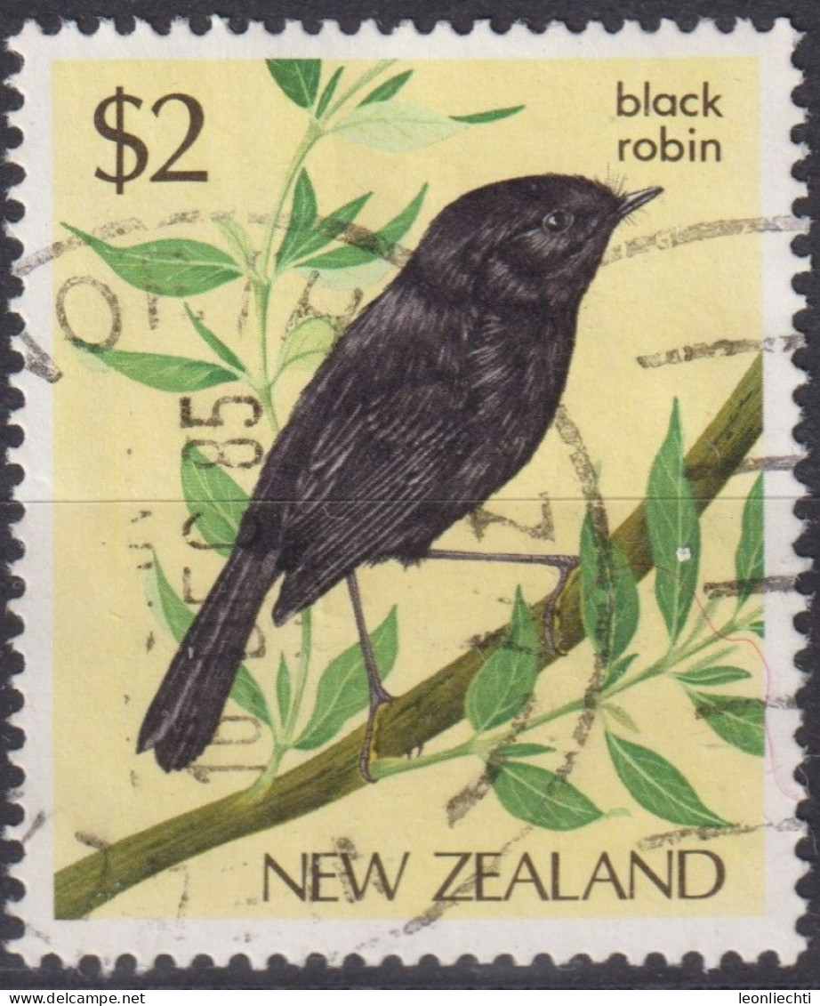 1986 Neuseeland ° Mi:NZ 932, Sn:NZ 769, Yt:NZ 896, Black Robin (Petroica Traversi), Vögel - Gebraucht