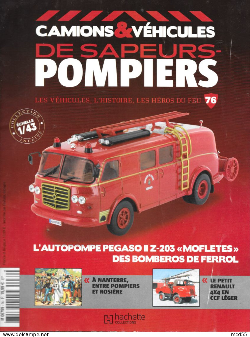 Fascicule Du Modèle Réduit 1/43 ( Autopompe Pegaso II Z-203 ) Des Sapeurs Pompiers De FERROL - Modelbouw