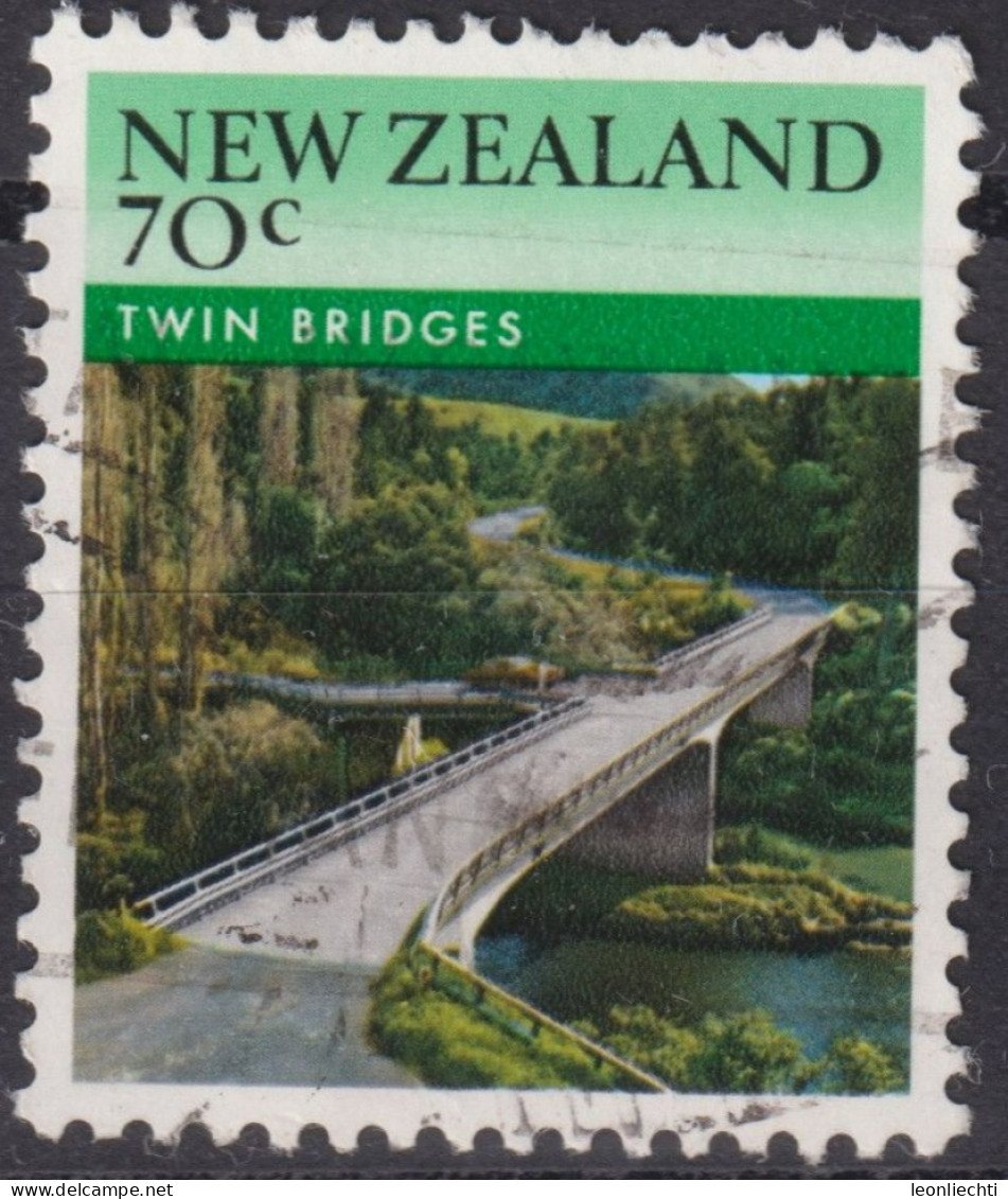 1986 Neuseeland ° Mi:NZ 936, Sn:NZ 827, Yt:NZ 900, Twin Bridges, Brücke - Used Stamps